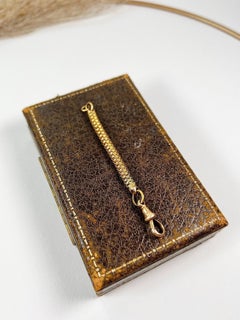 15ct Yellow Gold Edwardian Snake Link Chain Extender Pendant with Swivel Clasp