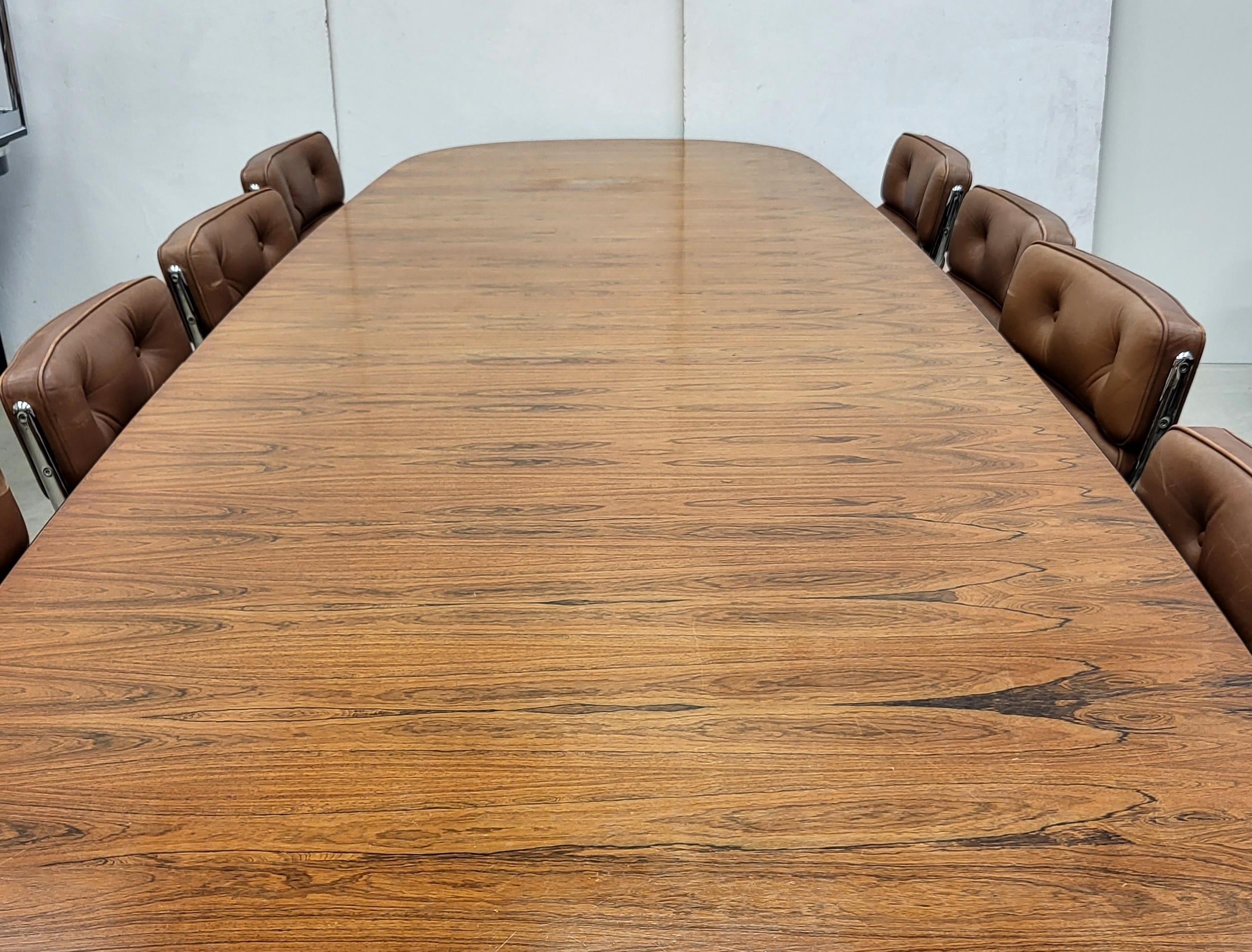 Table segmentée de 15 pieds Herman Miller et 10x Vitra ES105 Lobby Chair Charles Eames en vente 4