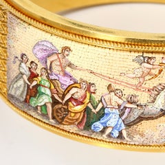 15k Yellow Gold Micro-Mosaic Bracelet of "Apollo Driving the Chariot of the Sun"