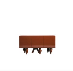 1.5M Multileg Cabinet Lacquered in Berry Red by Jaime Hayon for BD Barcelona