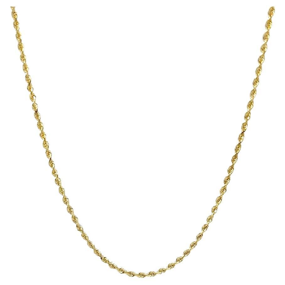 1,5-mm-Seilkette aus Gelbgold