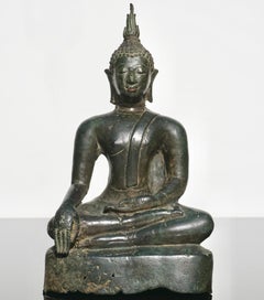 15th-16th Century Thai Ayutthaya Bronze Buddha