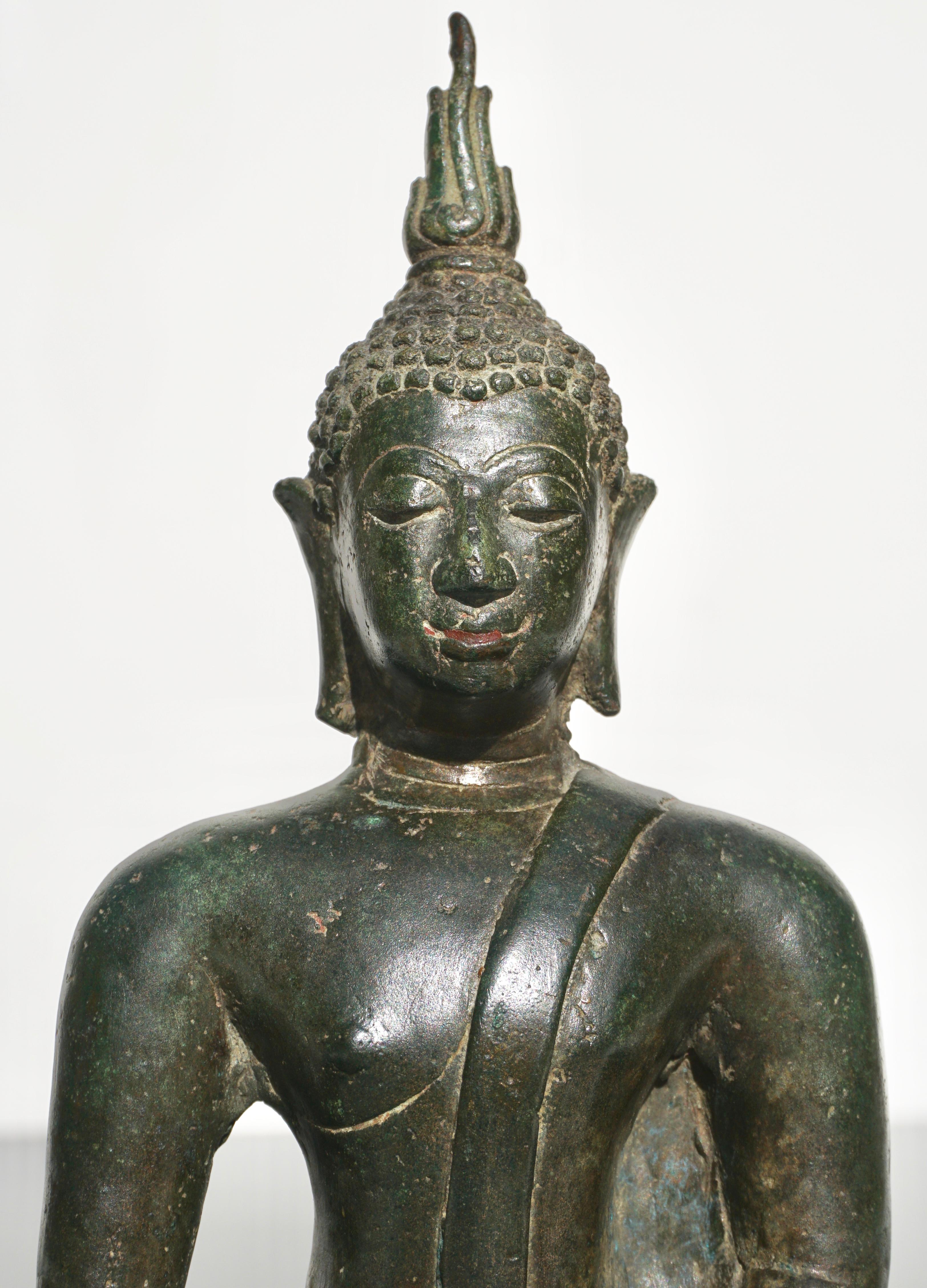 Ming 15th-16th Century Thai Ayutthaya Bronze Buddha