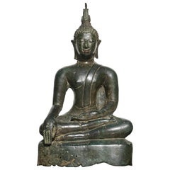 15th-16th Century Thai Ayutthaya Bronze Buddha