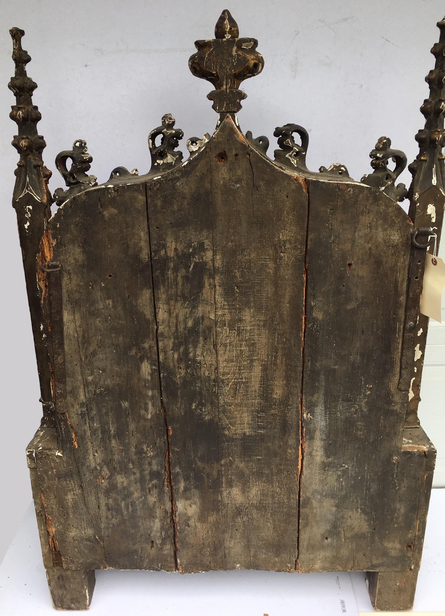15th C Gothic Tabernacle 4 ft.+ Rare Architectural Religious Art, Museum Quality For Sale 5