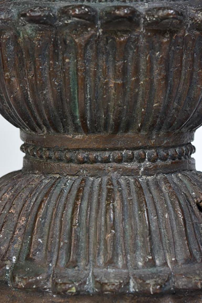 15th Century, Ava, Antique Burmese Bronze Seated Crowned Buddha 2