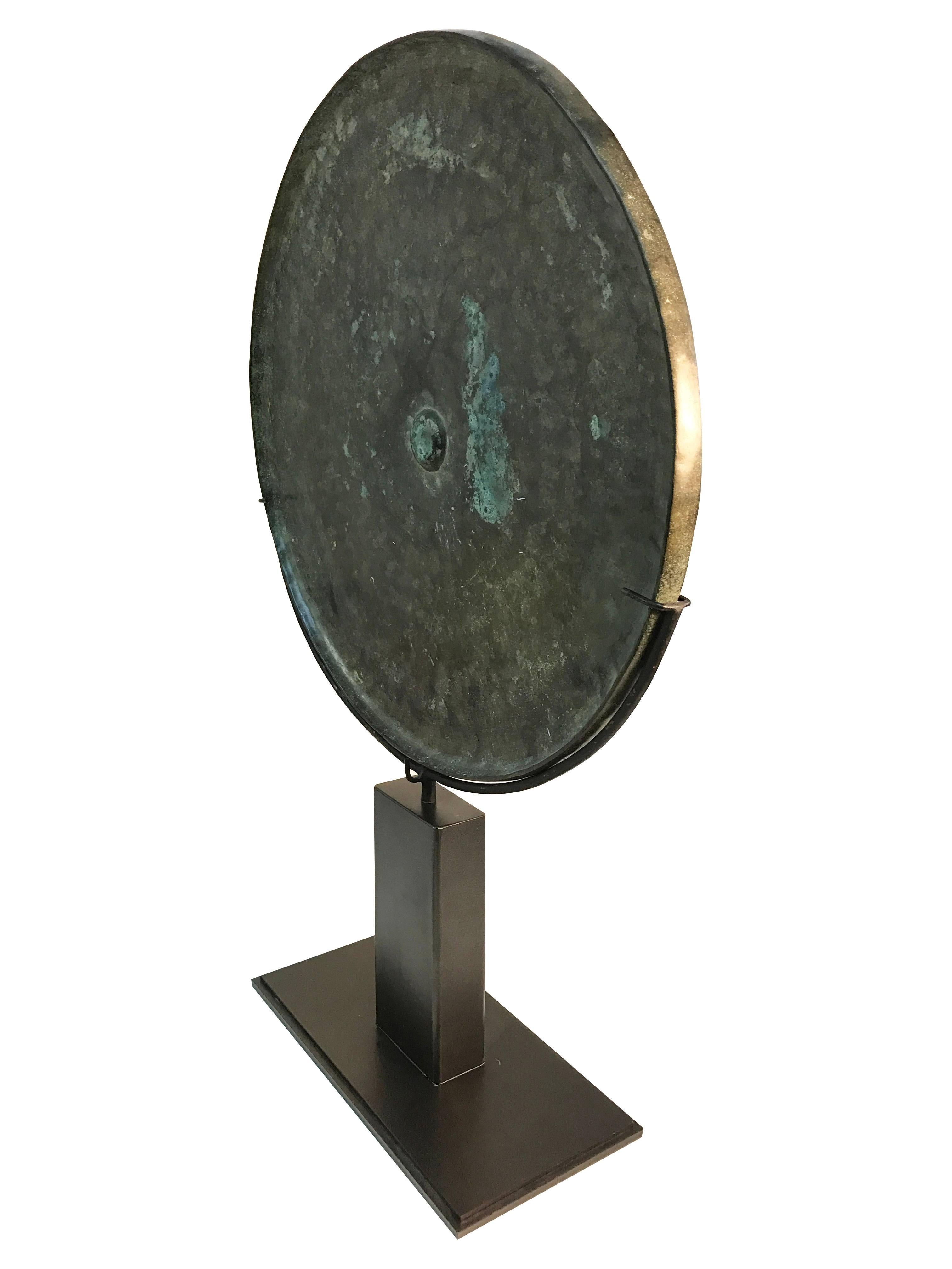 Other 15th Century, Bronze ceremonial Mirror, Angkor Period, Art of Cambodia For Sale