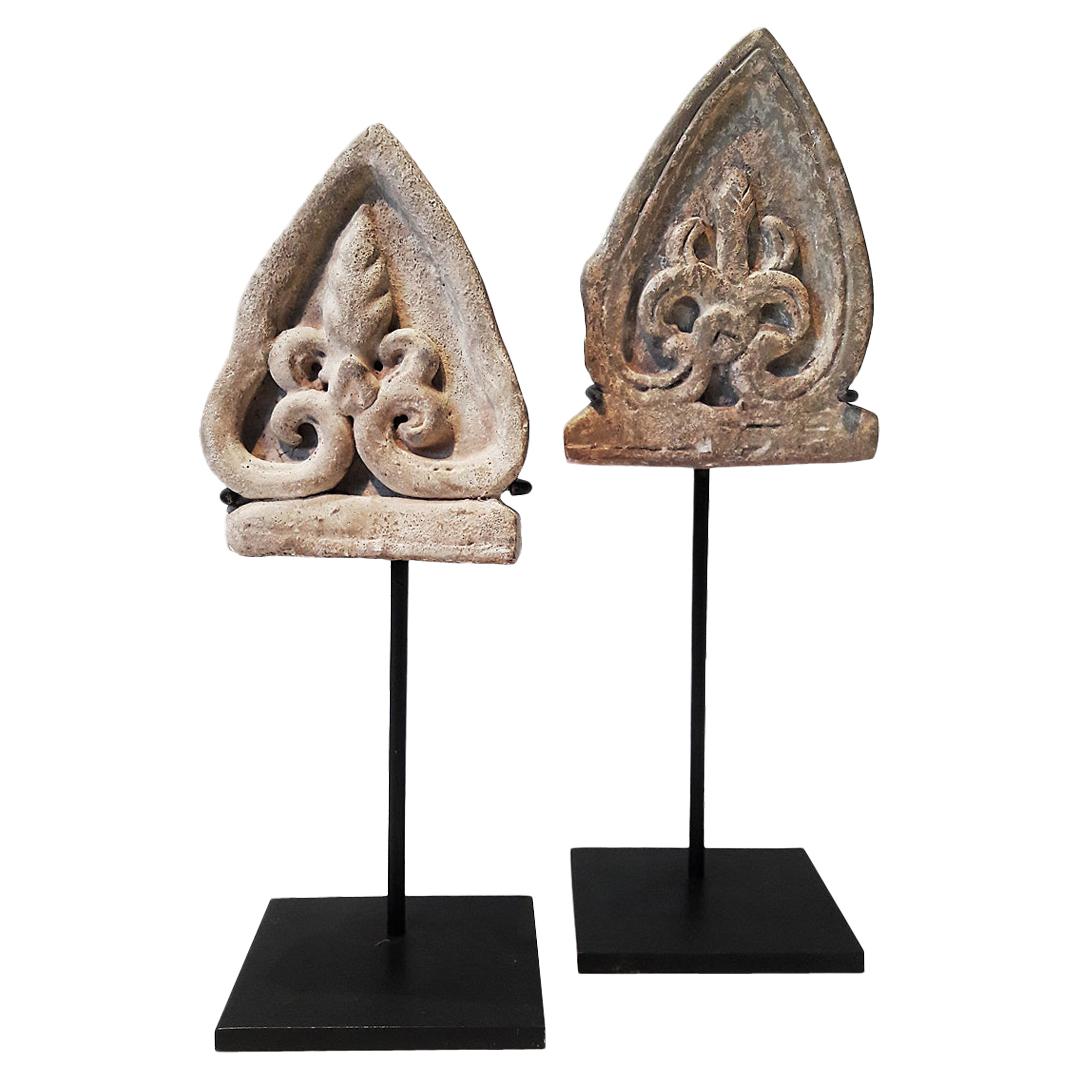 15th Century Ceramic Shields, Sukhotai, Thailand