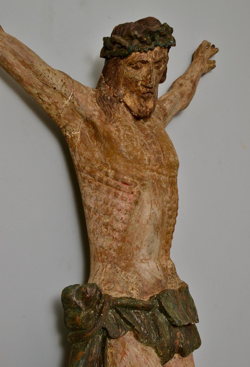 Escultura de madera del Corpus Christi del siglo XV en venta 4