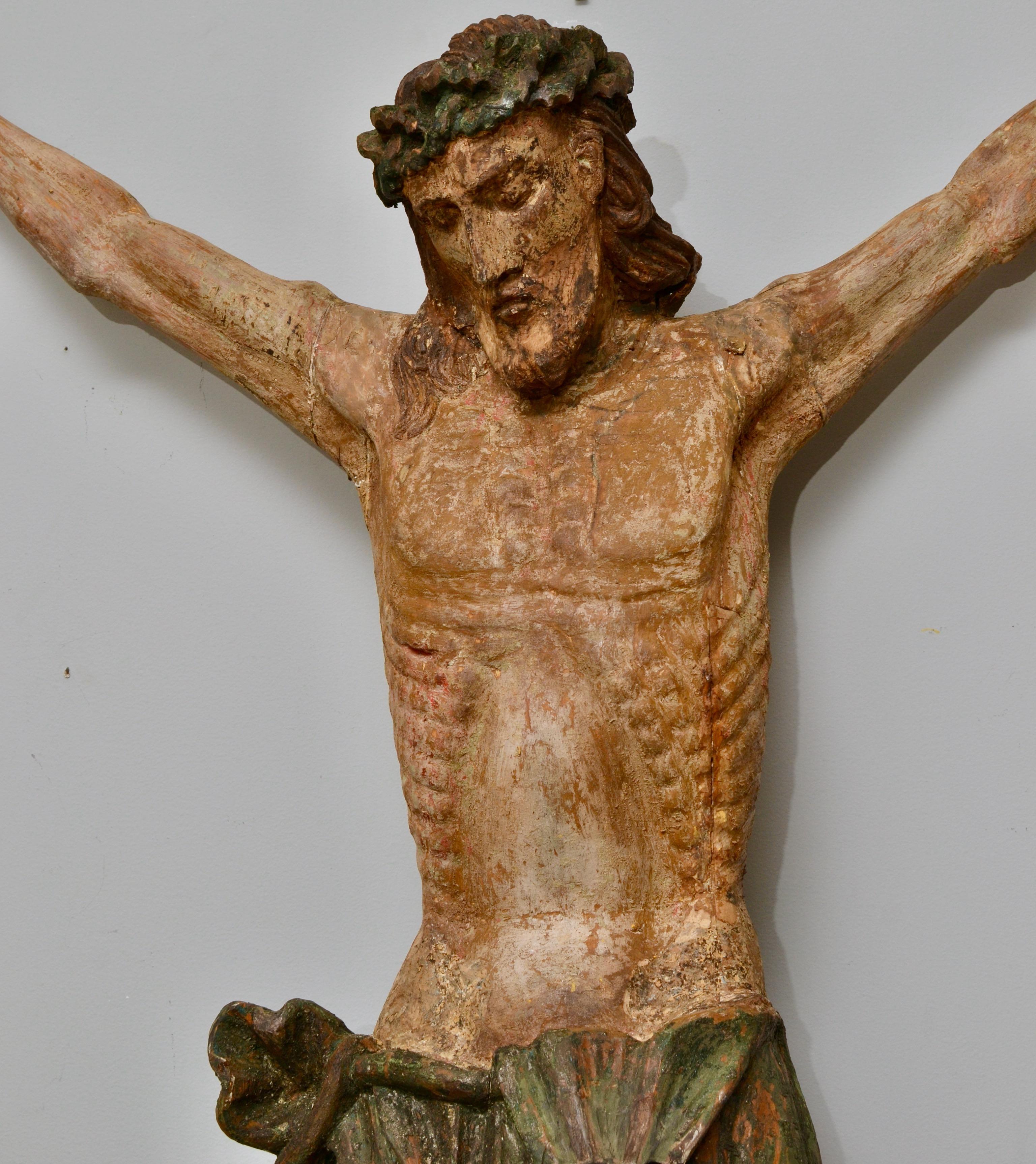 Escultura de madera del Corpus Christi del siglo XV en venta 8