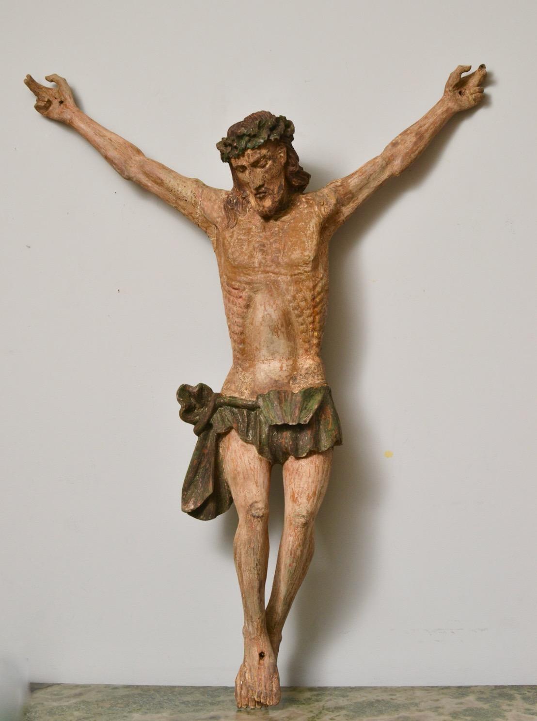 Escultura de madera del Corpus Christi del siglo XV en venta 10