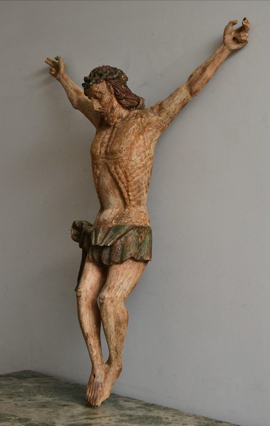 Escultura de madera del Corpus Christi del siglo XV Tallado a mano en venta