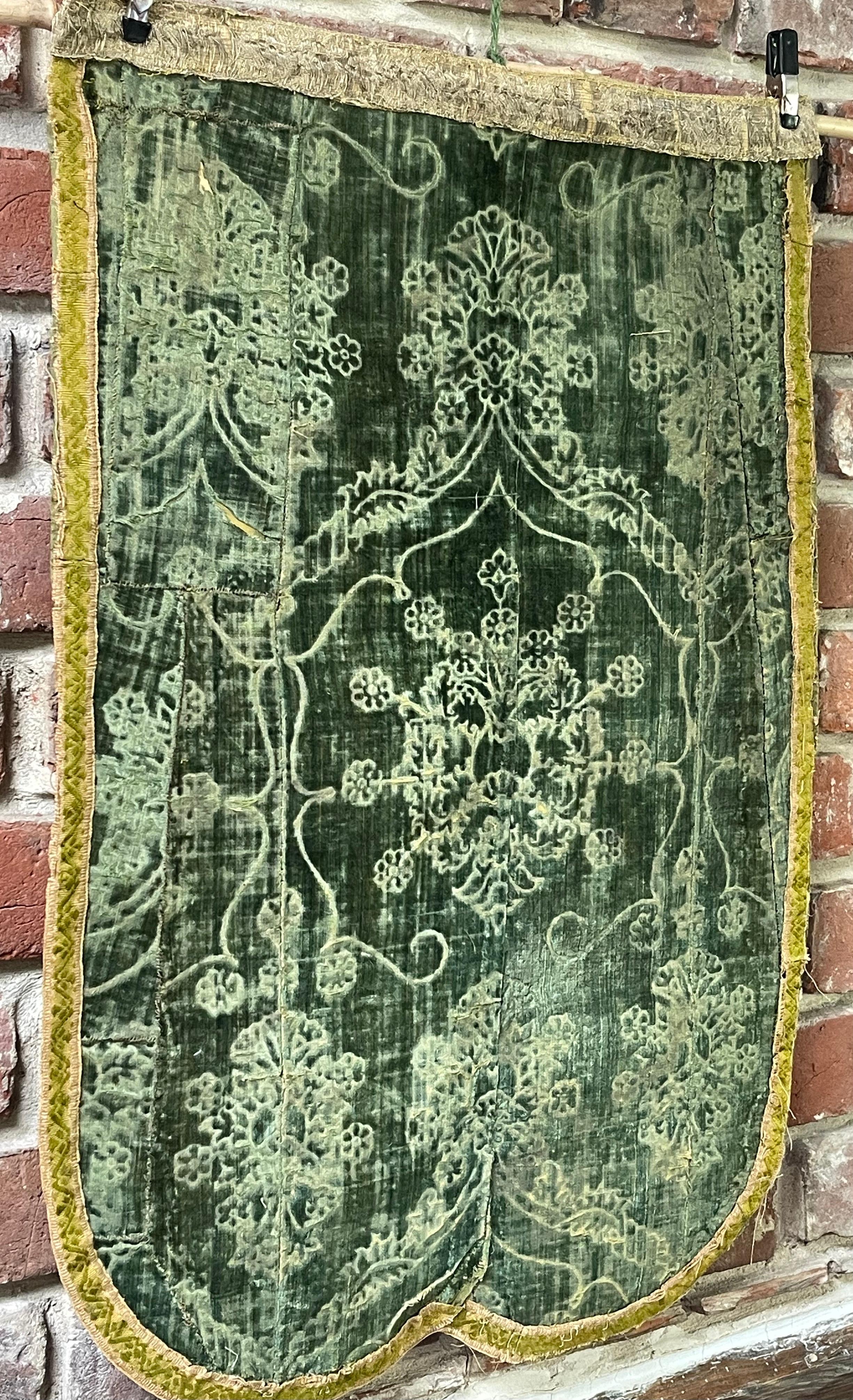 Woven 15th Century Ferronerie Silk Velvet For Sale