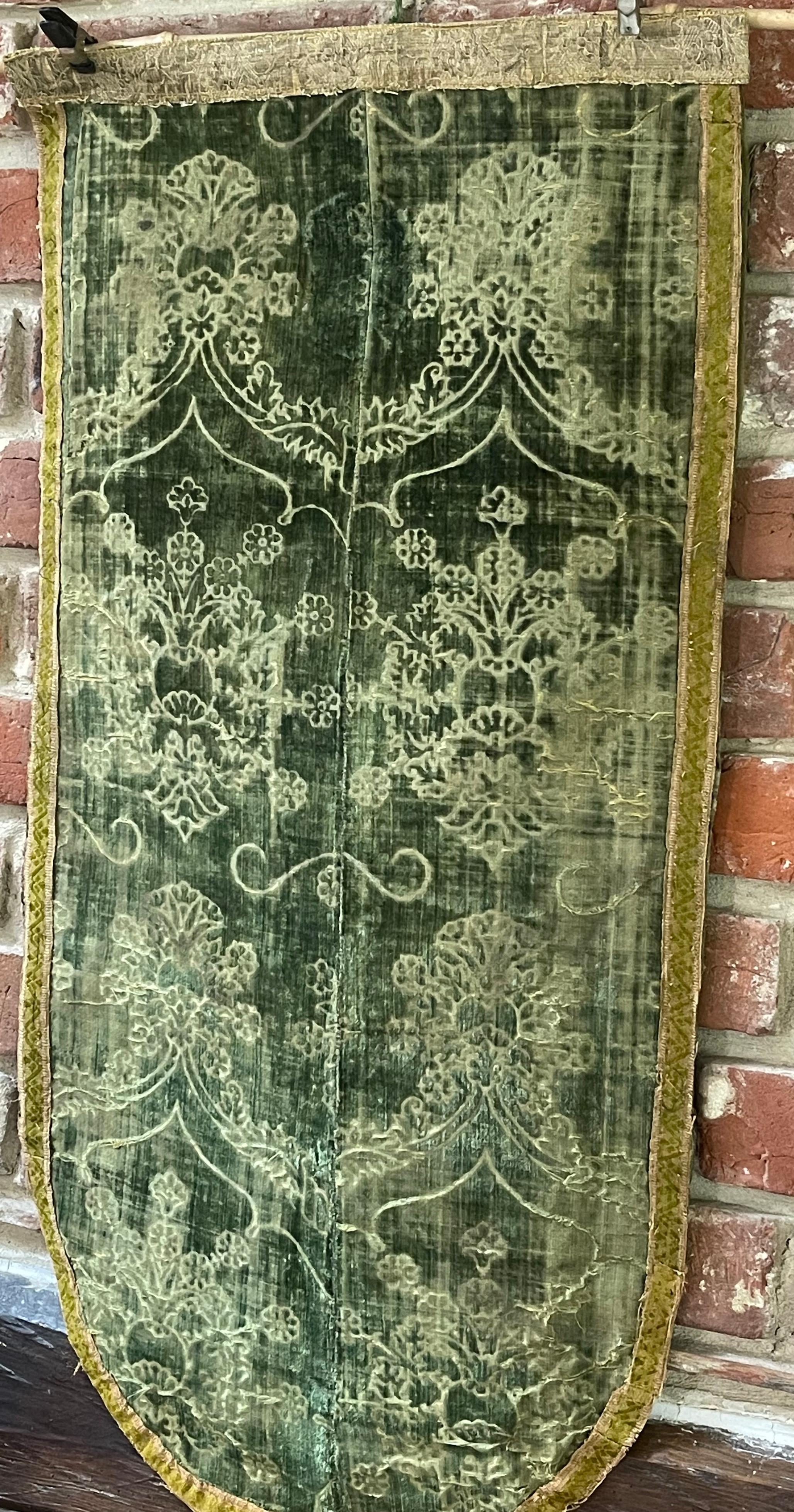 15th Century Ferronerie Silk Velvet In Fair Condition For Sale In Canterbury, GB