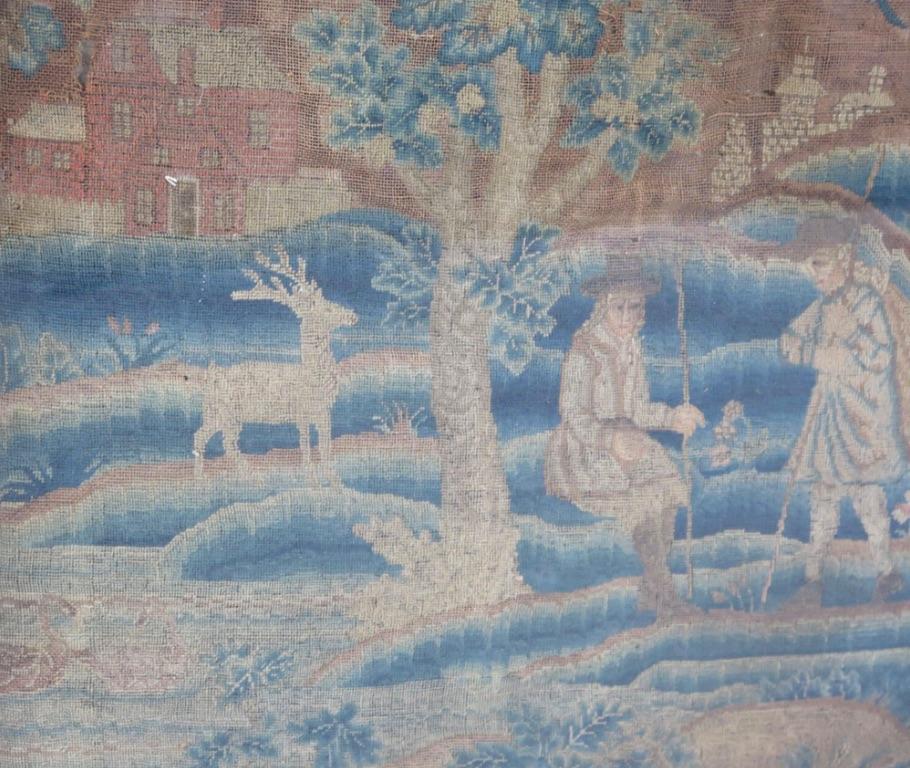 Fino al XVIII secolo Frammento di arazzo 