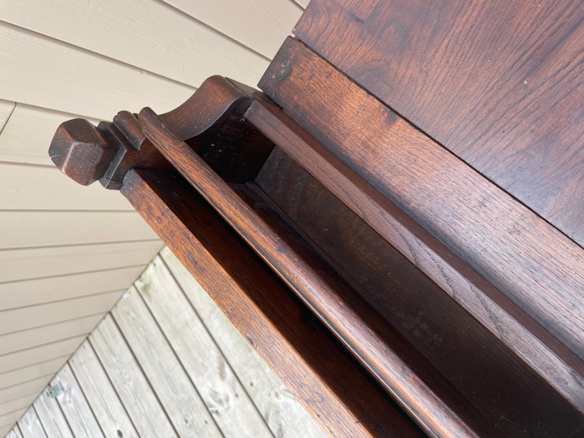 15th Century French Walnut Gothic Period Bench 3