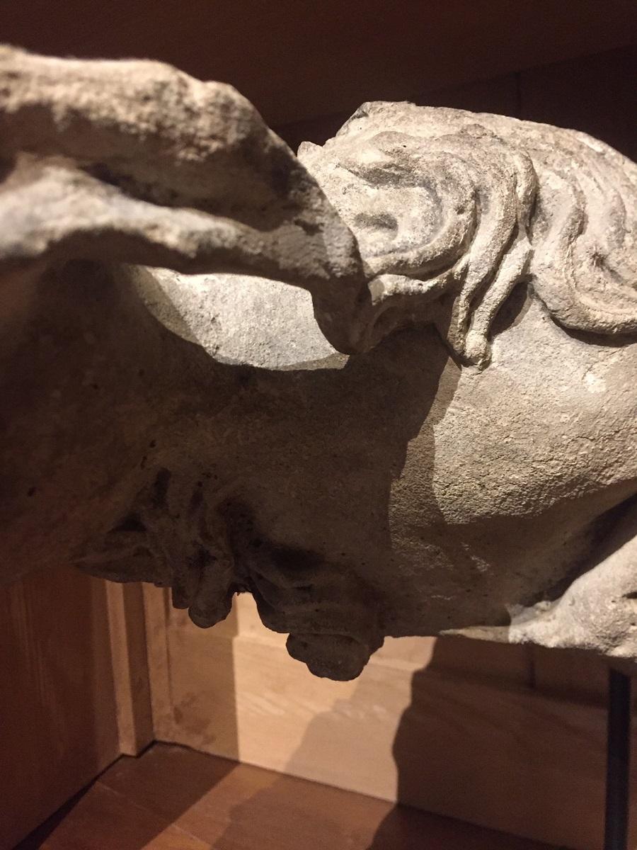French 15th Century Gargoyle Stone Dog