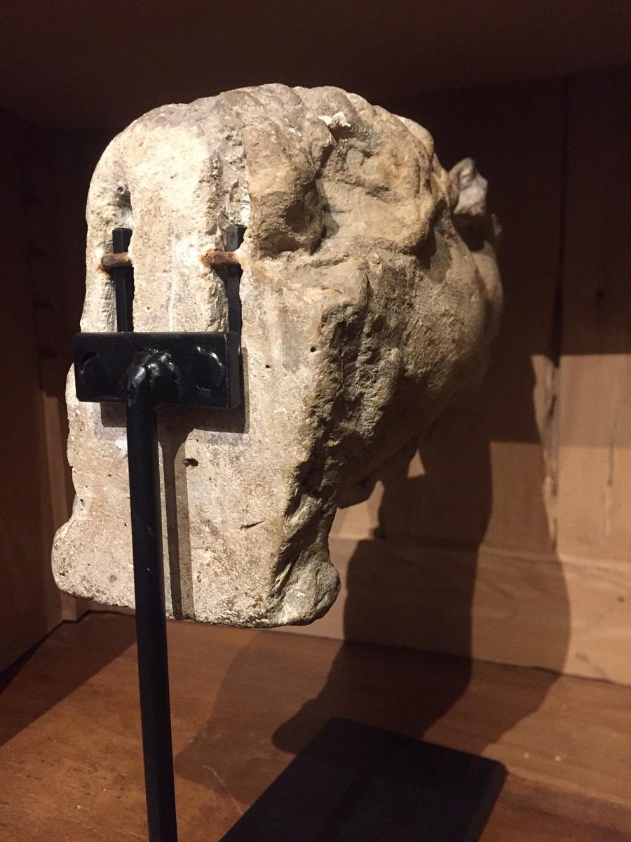 Hand-Crafted 15th Century Gargoyle Stone Dog