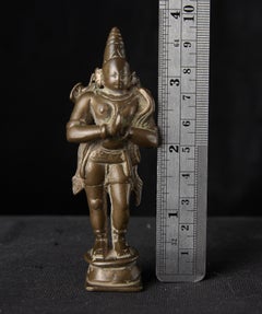 Indische Bronzefigur aus dem 15. Jahrhundert, Gussskulptur, Ritualkleidung