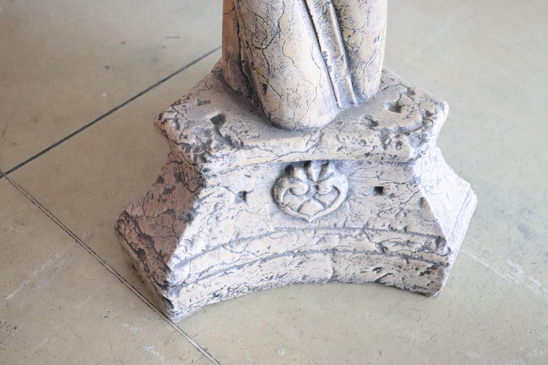 15th Century Italian Antique Medieval Hand Carved Marble Font 7