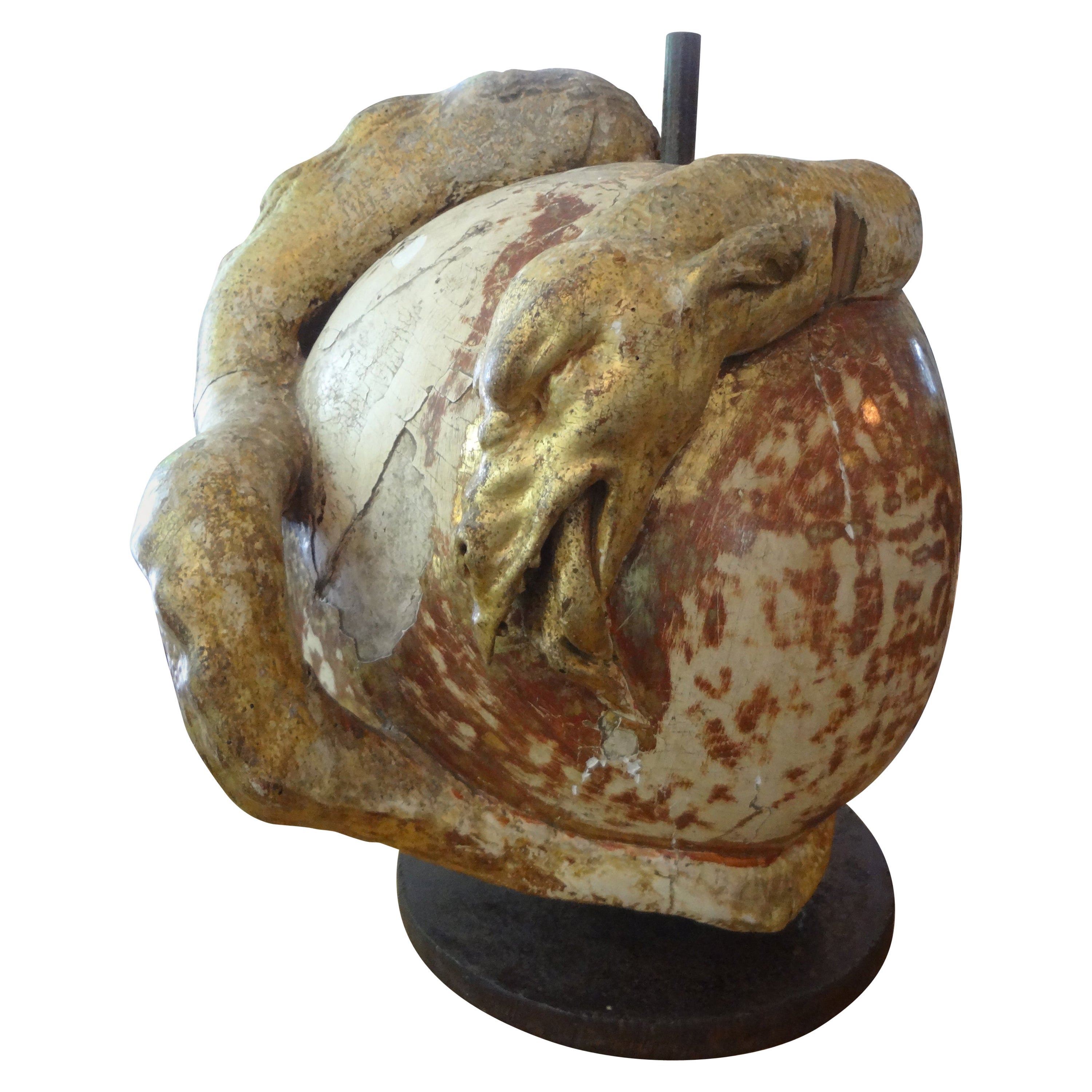 15th Century Italian Renaissance Giltwood Carving