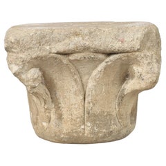 15th Century Italian Tuscan Stone Column Fragment