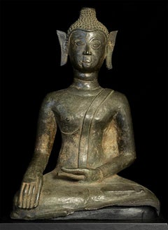 15th Century Lao Buddha in the a Delightful Lanna/Laos Folk Style, 7590