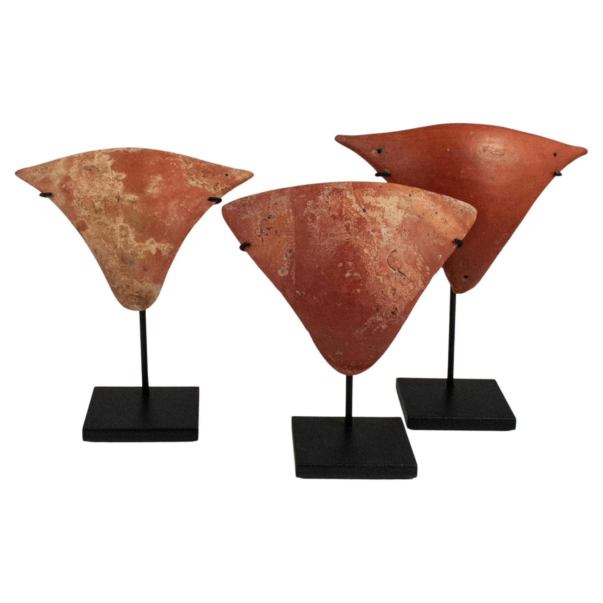 Redware Tangas aus dem 15. Jahrhundert oder früher, Marajoara-Kultur, Marajo-Insel, Brasilien