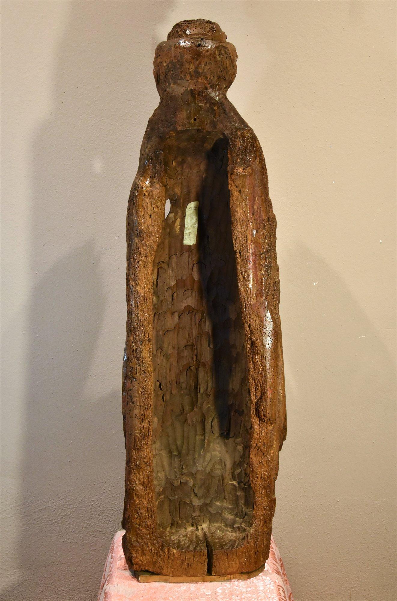 Saint Catherine Lower Rhine Sculpture 15th Century Wood France Gothic For Sale 9