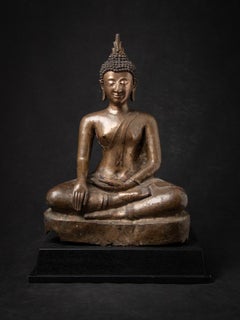 15th century Very special antique bronze Thai Sukhothai Buddha from Thailand