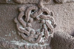 15th Century Weather Worn Istrian Carved Stone Font from Northern Italy