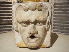 15th or 16th Century Marble Gargoyle Fountain Spout from Arezzo, Italy