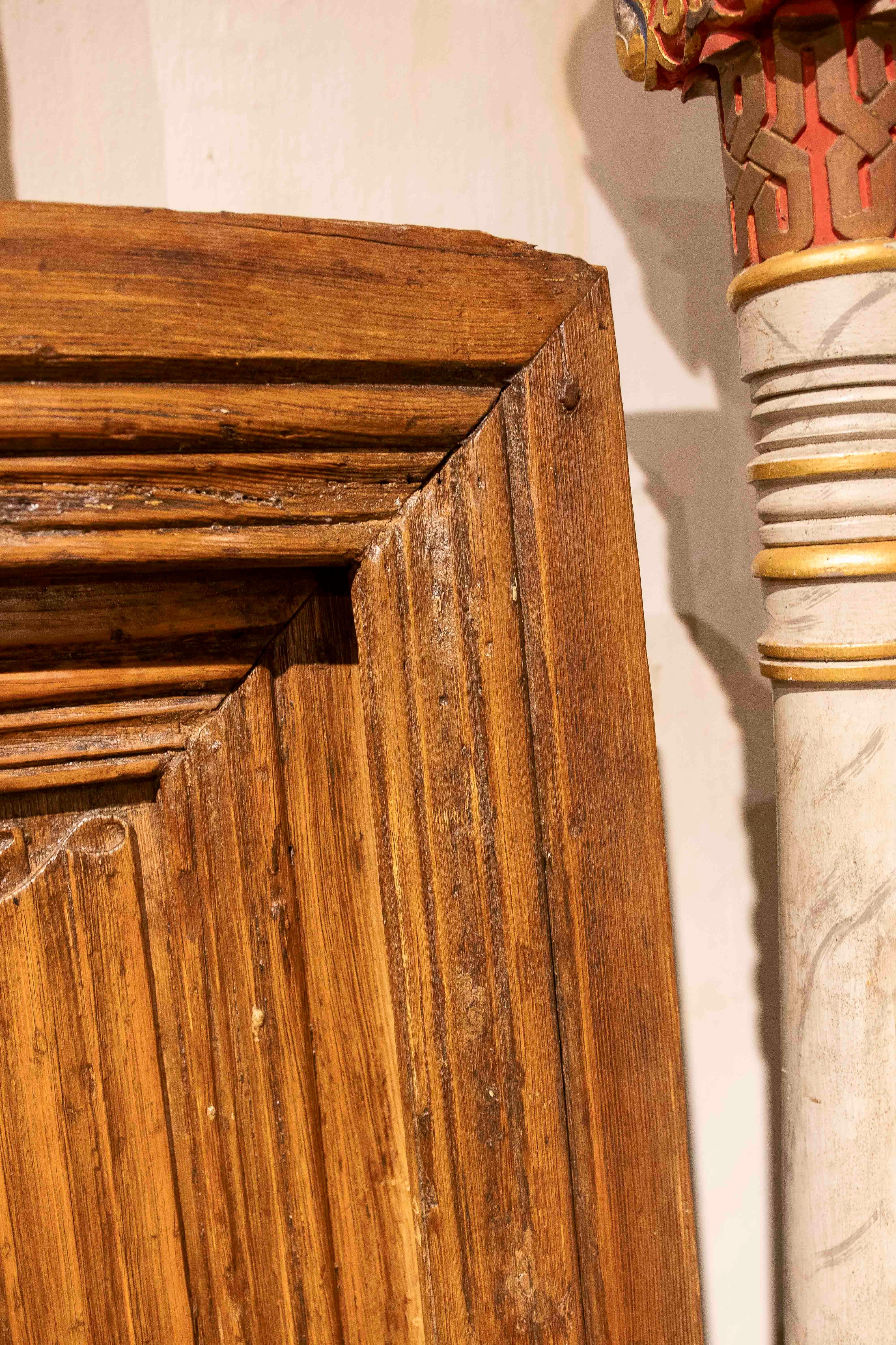 Legno 15° Coppia di porte gotiche spagnole dette 