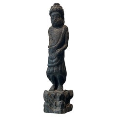 Muromachi Period Scorched Wooden Buddhist Statue ”Fire Survivor”：Wabisabi Mingei
