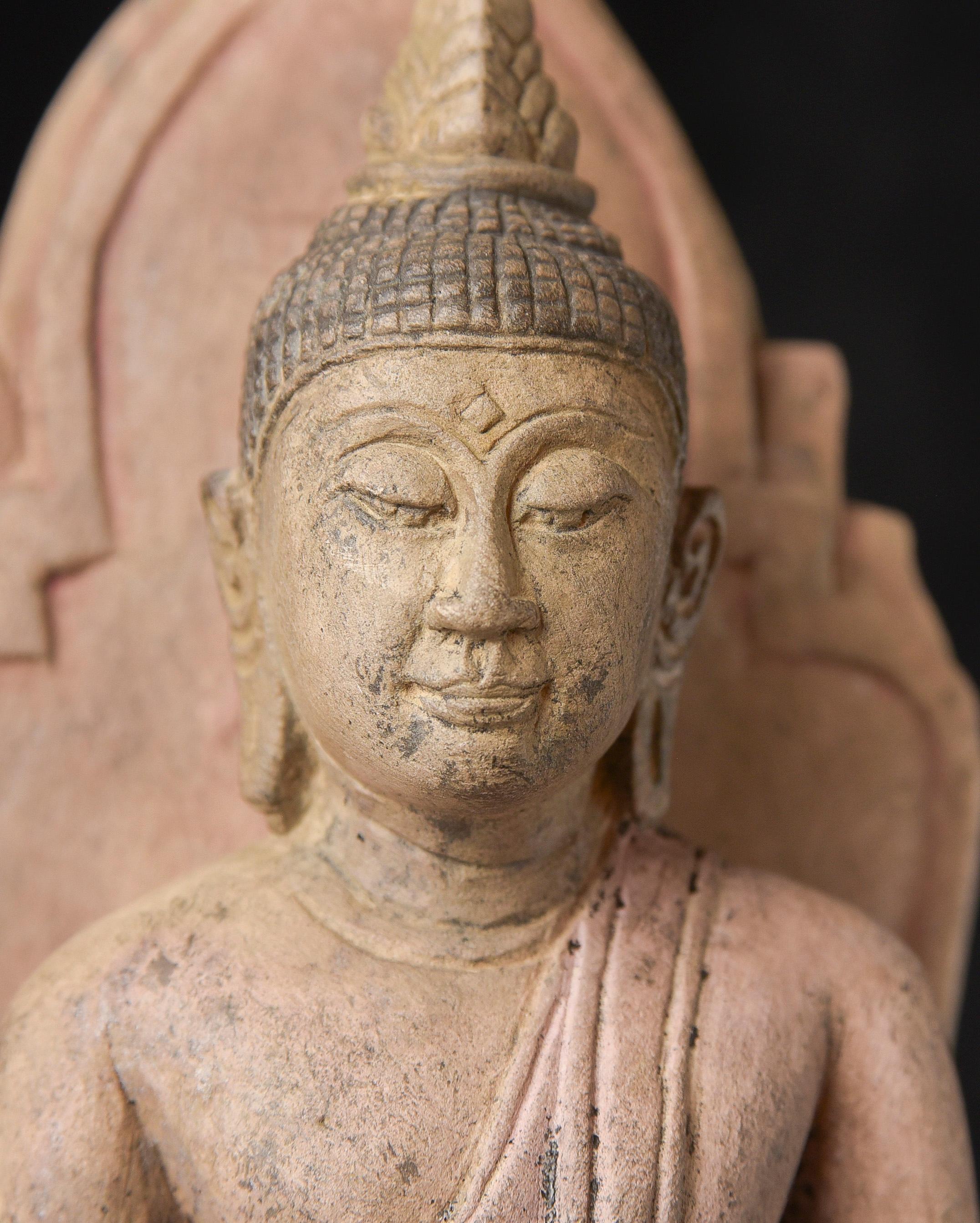 Buda de estuco del norte de Tailandia del siglo XV- buen ejemplo- perfecto estado - 10260 en venta 2