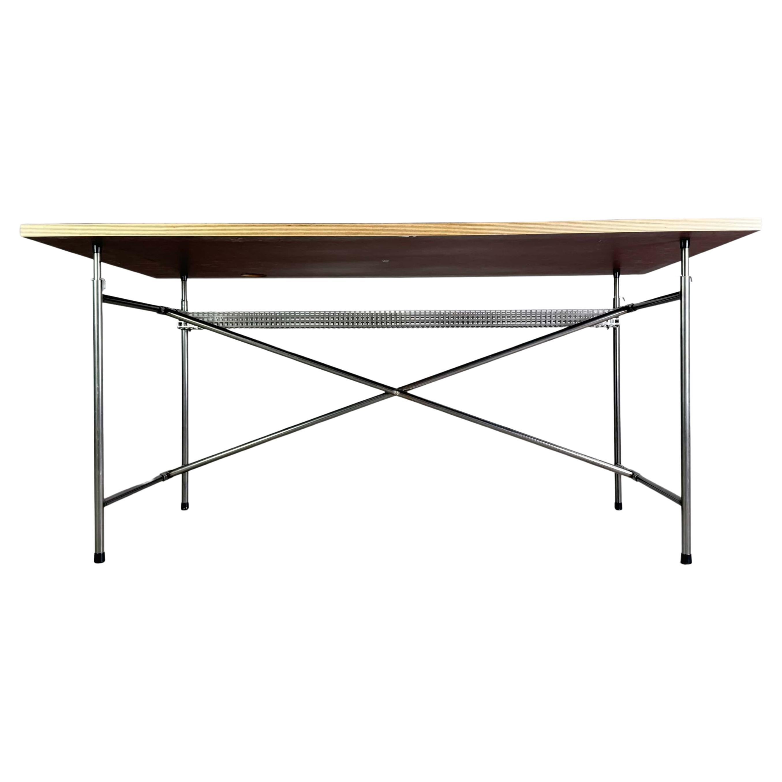 10x Original Egon Eiermann Schreibtisch Richard Lampert Metall For Sale