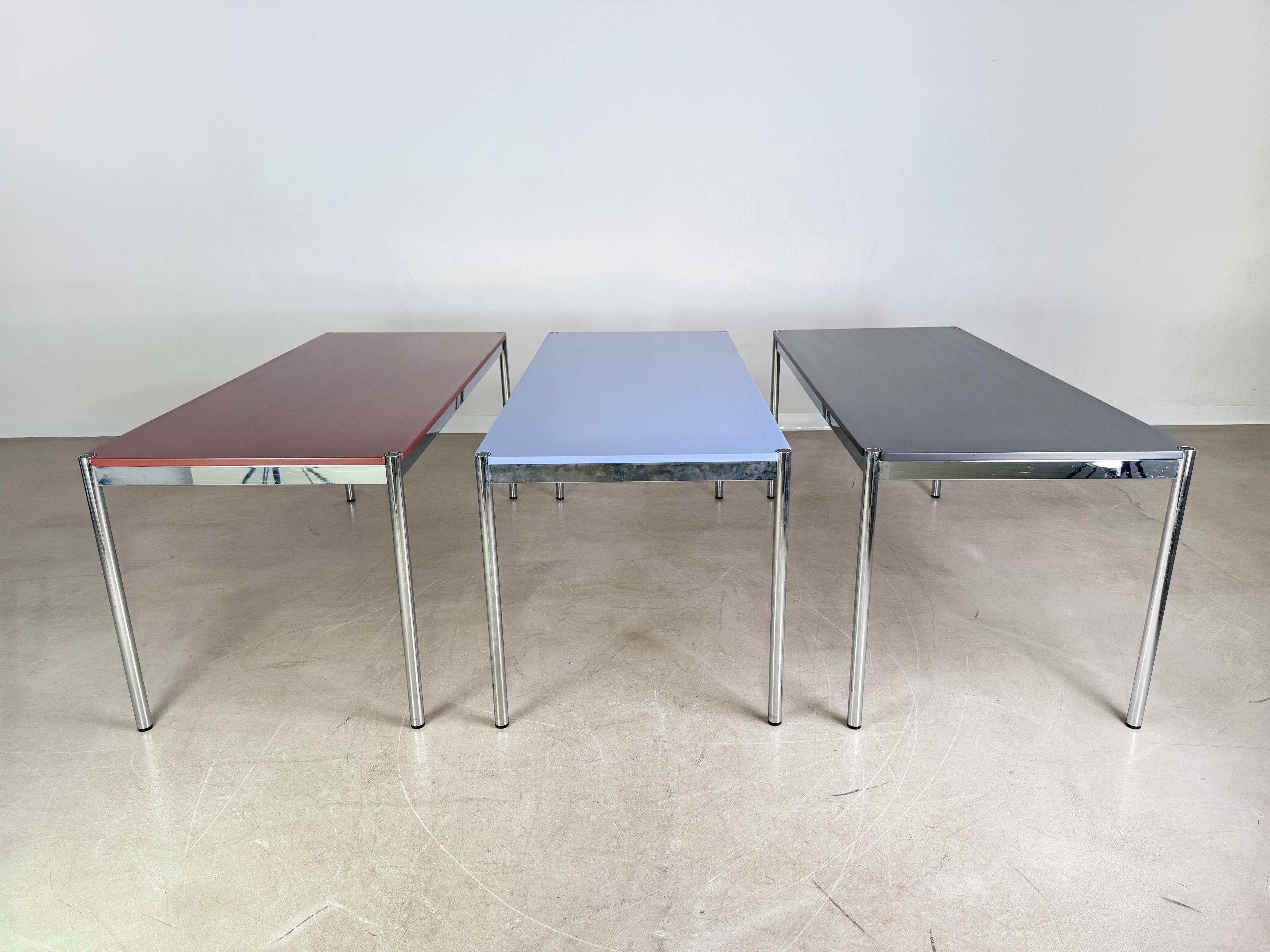 15x Original USM Haller Schreibtisch in Wunschfarbe Design Tisch For Sale 3