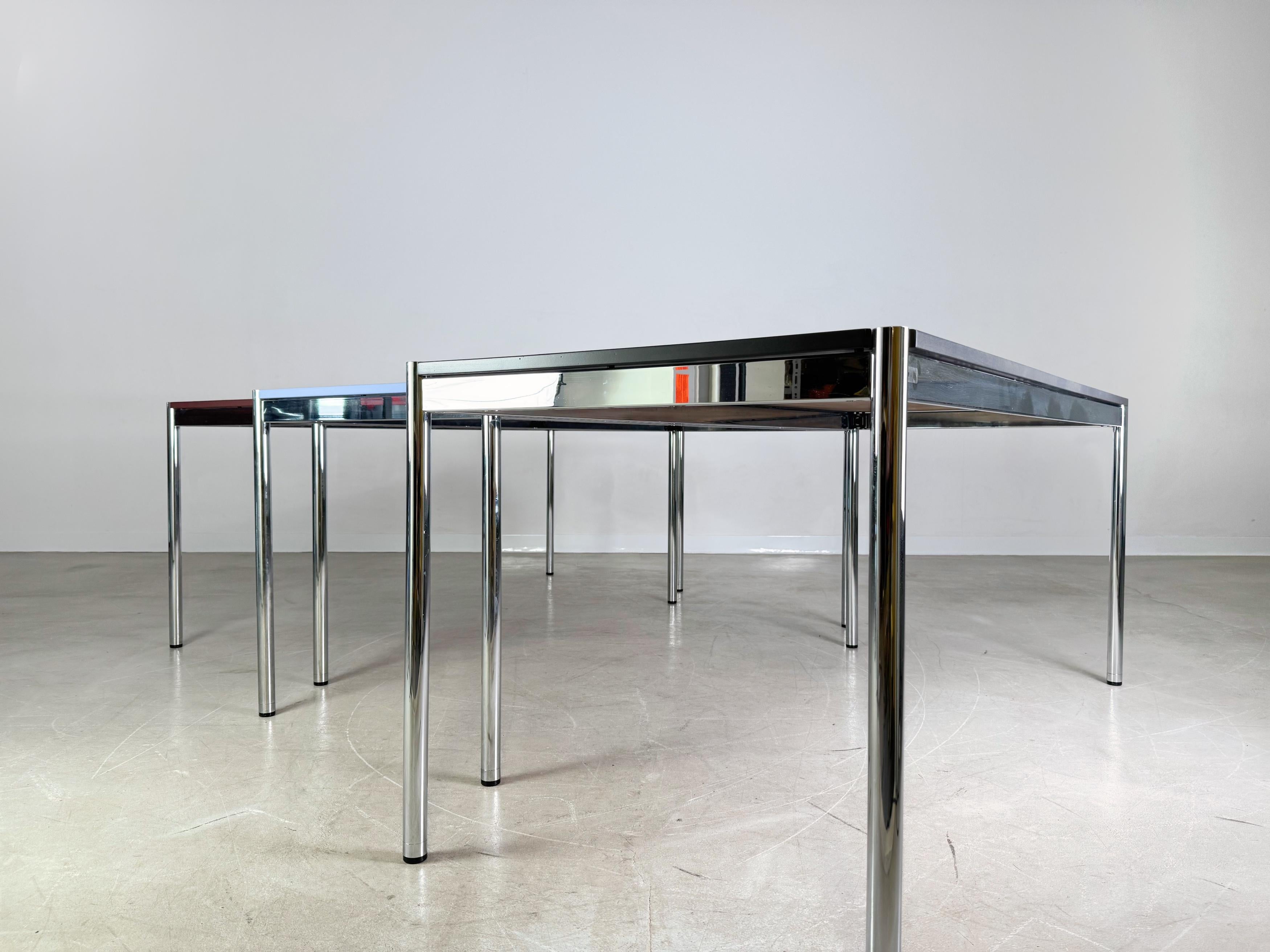 15x Original USM Haller Schreibtisch in Wunschfarbe Design Tisch For Sale 4