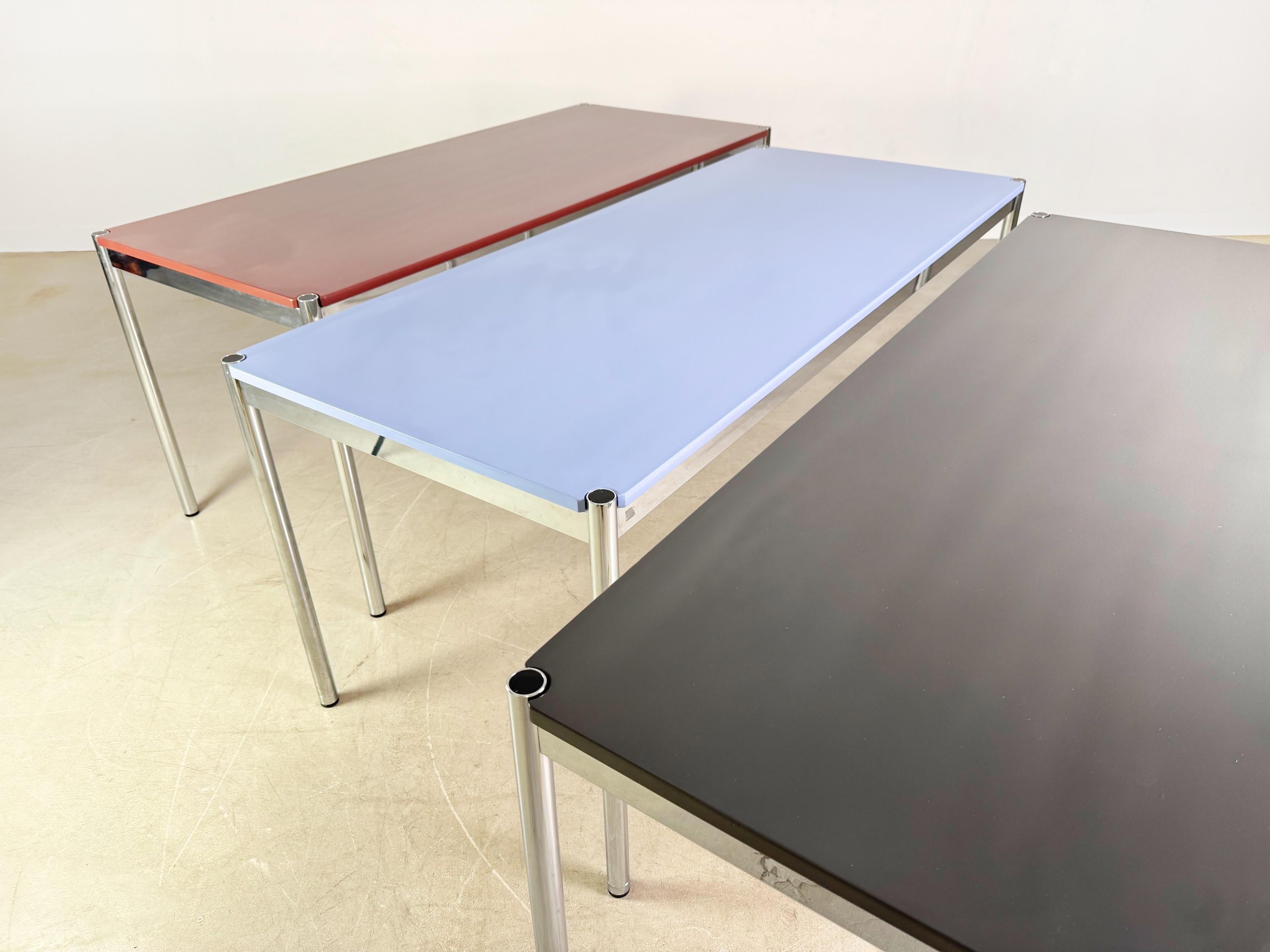 15x Original USM Haller Schreibtisch in Wunschfarbe Design Tisch For Sale 5