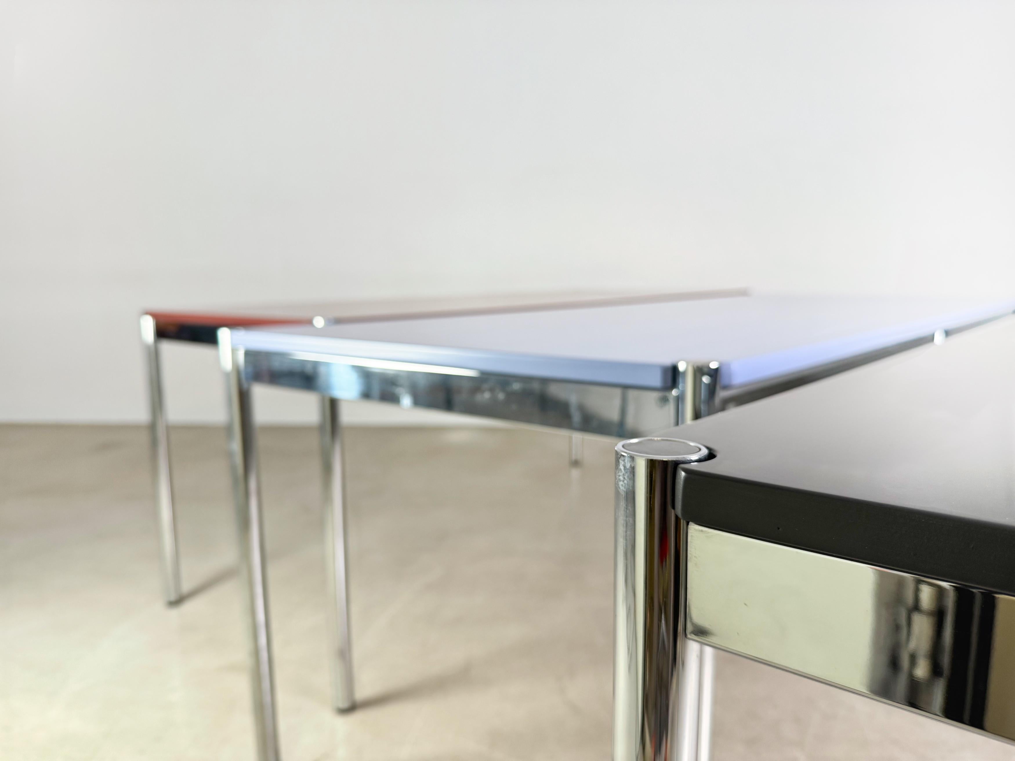 15x Original USM Haller Schreibtisch in Wunschfarbe Design Tisch For Sale 6
