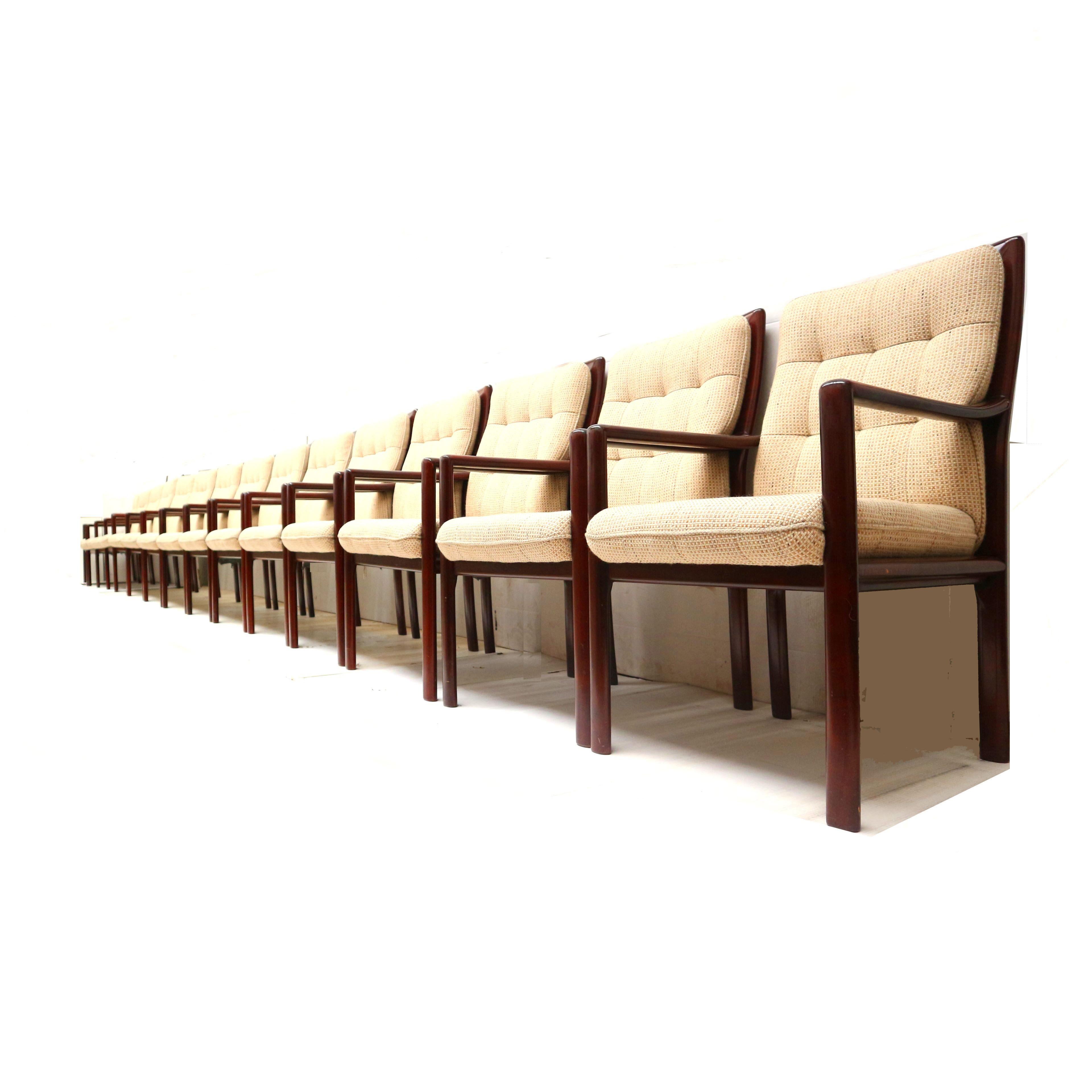 Mid-Century Modern 15x Vintage armchair from Lübke made in the 1970s For Sale