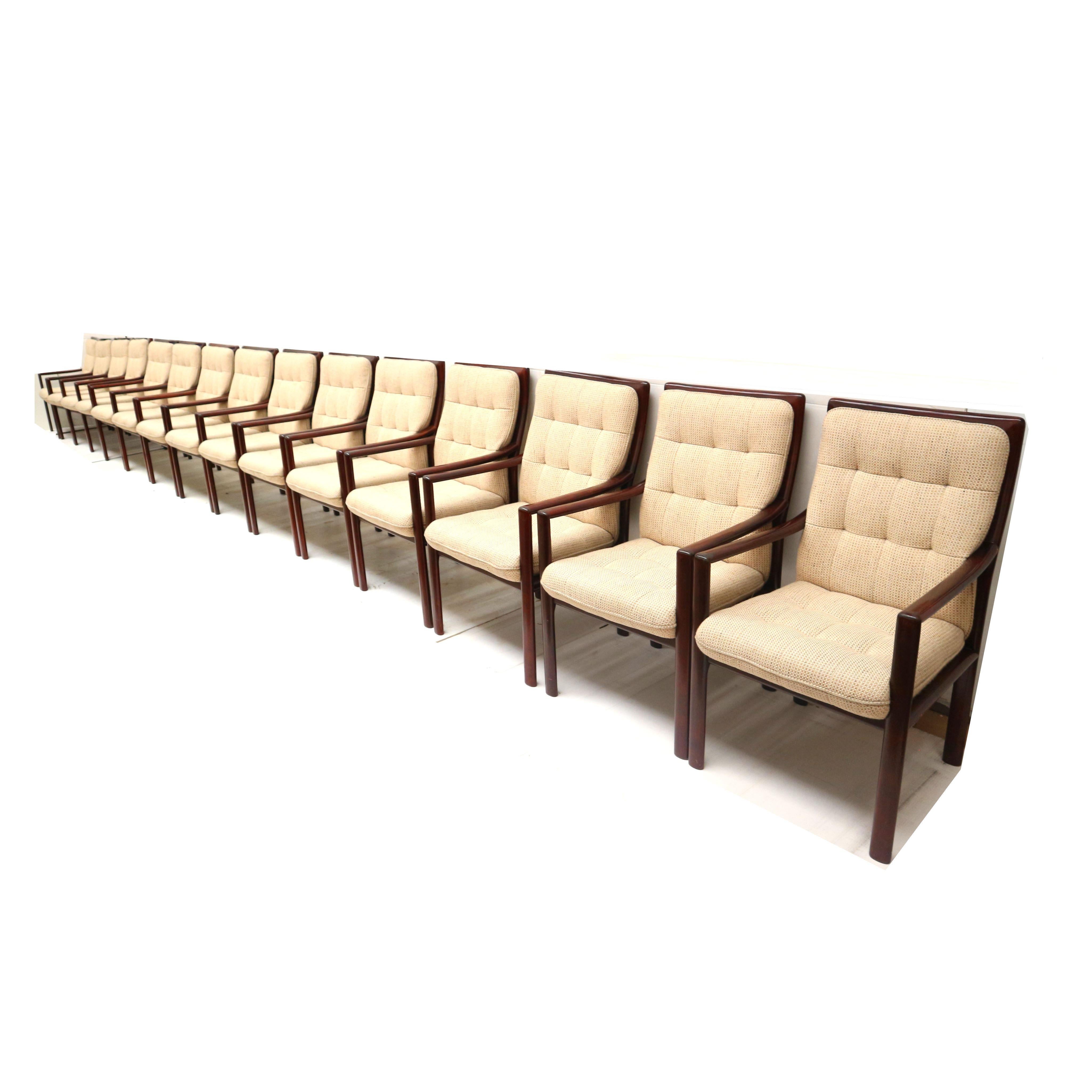 15x Vintage armchair from Lübke made in the 1970s In Good Condition For Sale In Breda, NB