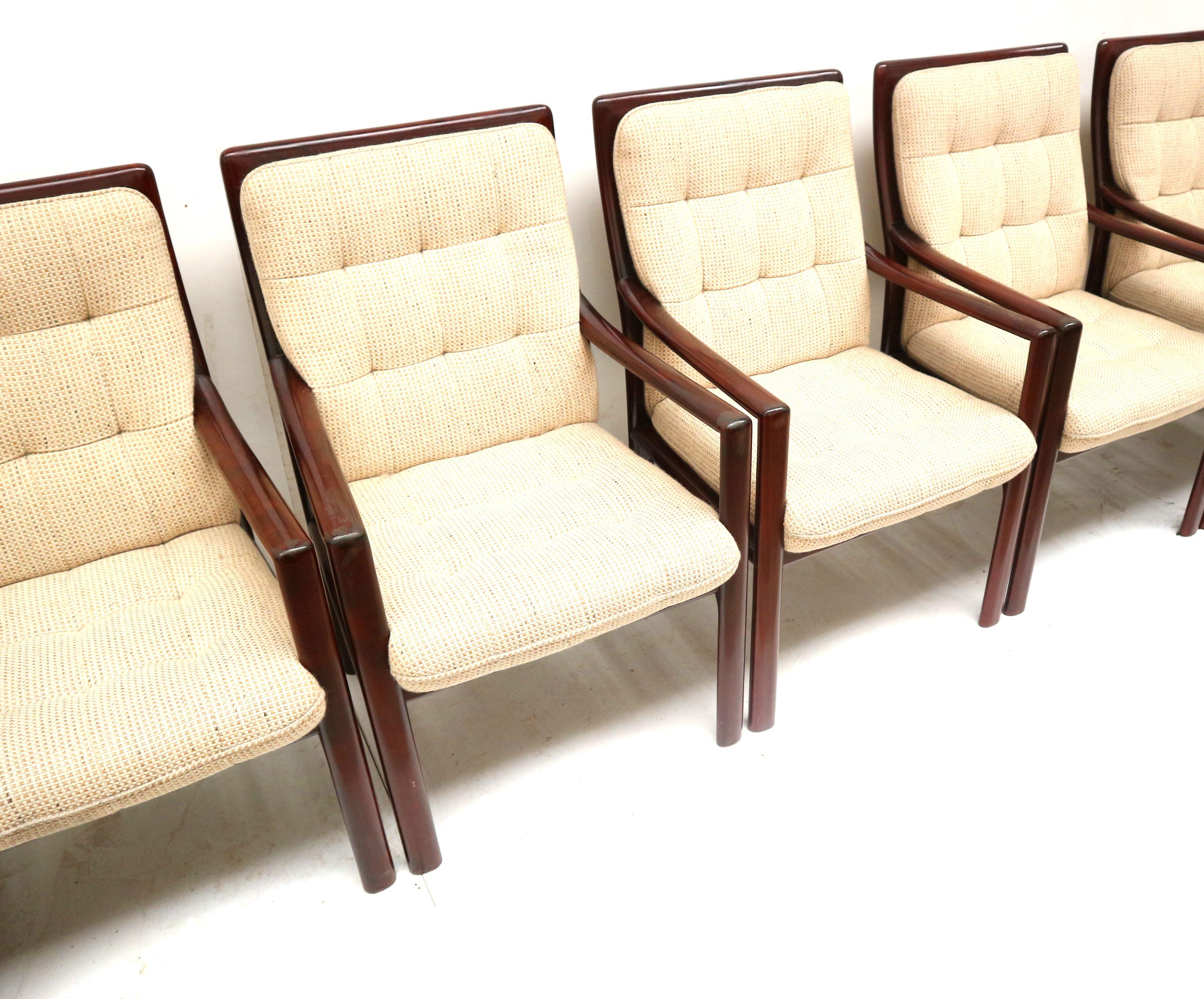 Late 20th Century 15x Vintage armchair from Lübke made in the 1970s For Sale