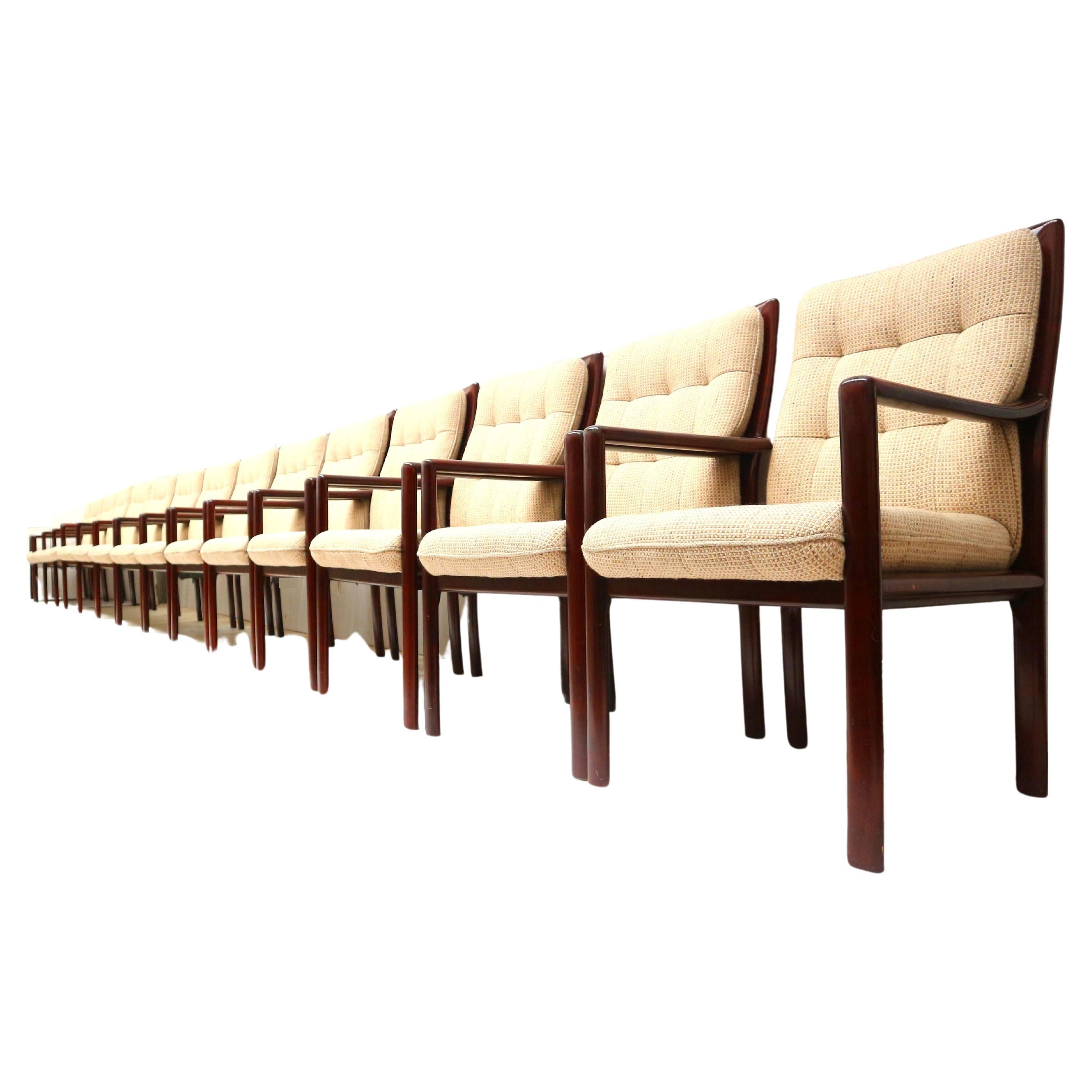 15x Vintage armchair from Lübke made in the 1970s For Sale