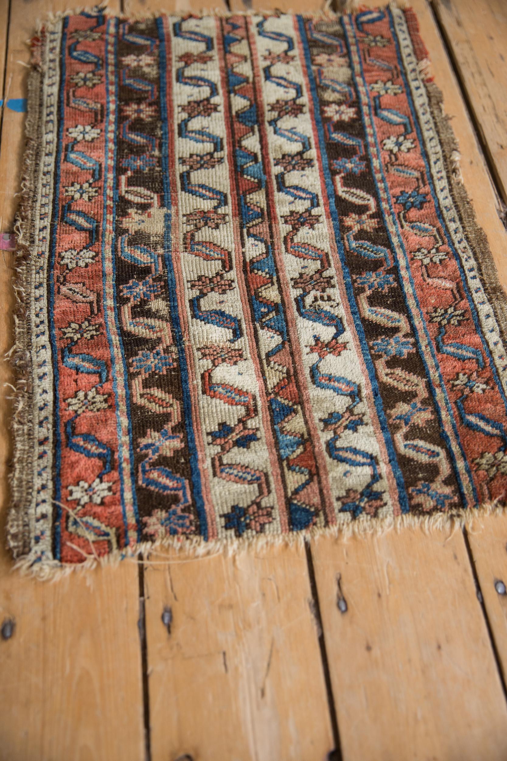 Other Antique Fragment Anatolian Rug Mat For Sale