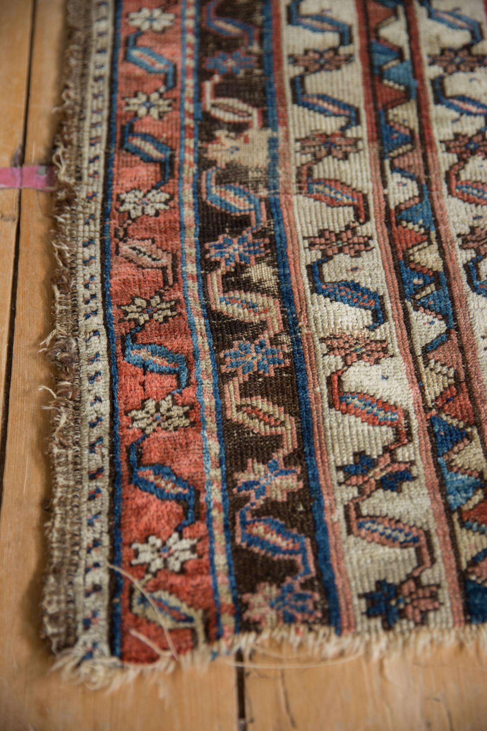Turkish Antique Fragment Anatolian Rug Mat For Sale
