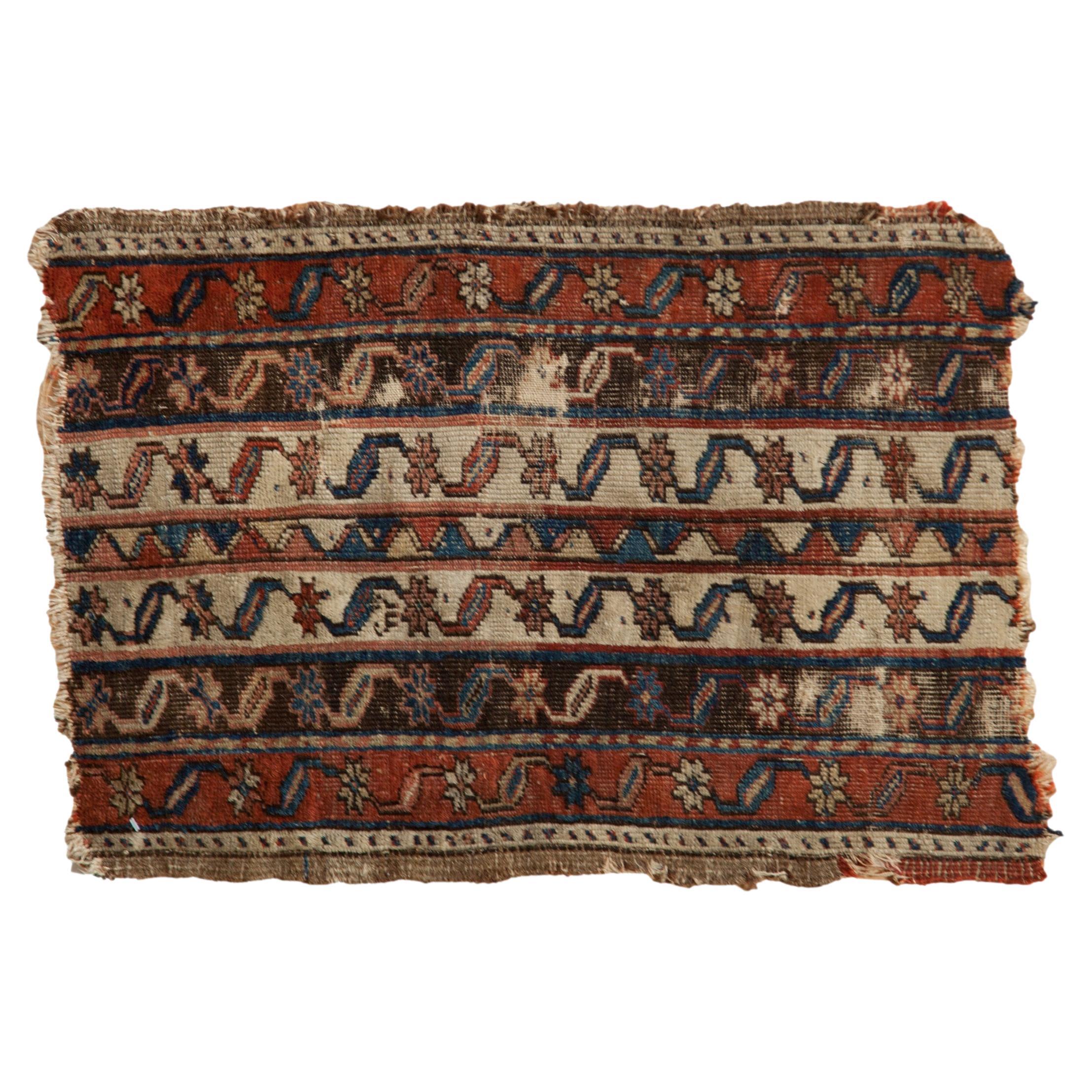Antique Fragment Anatolian Rug Mat For Sale