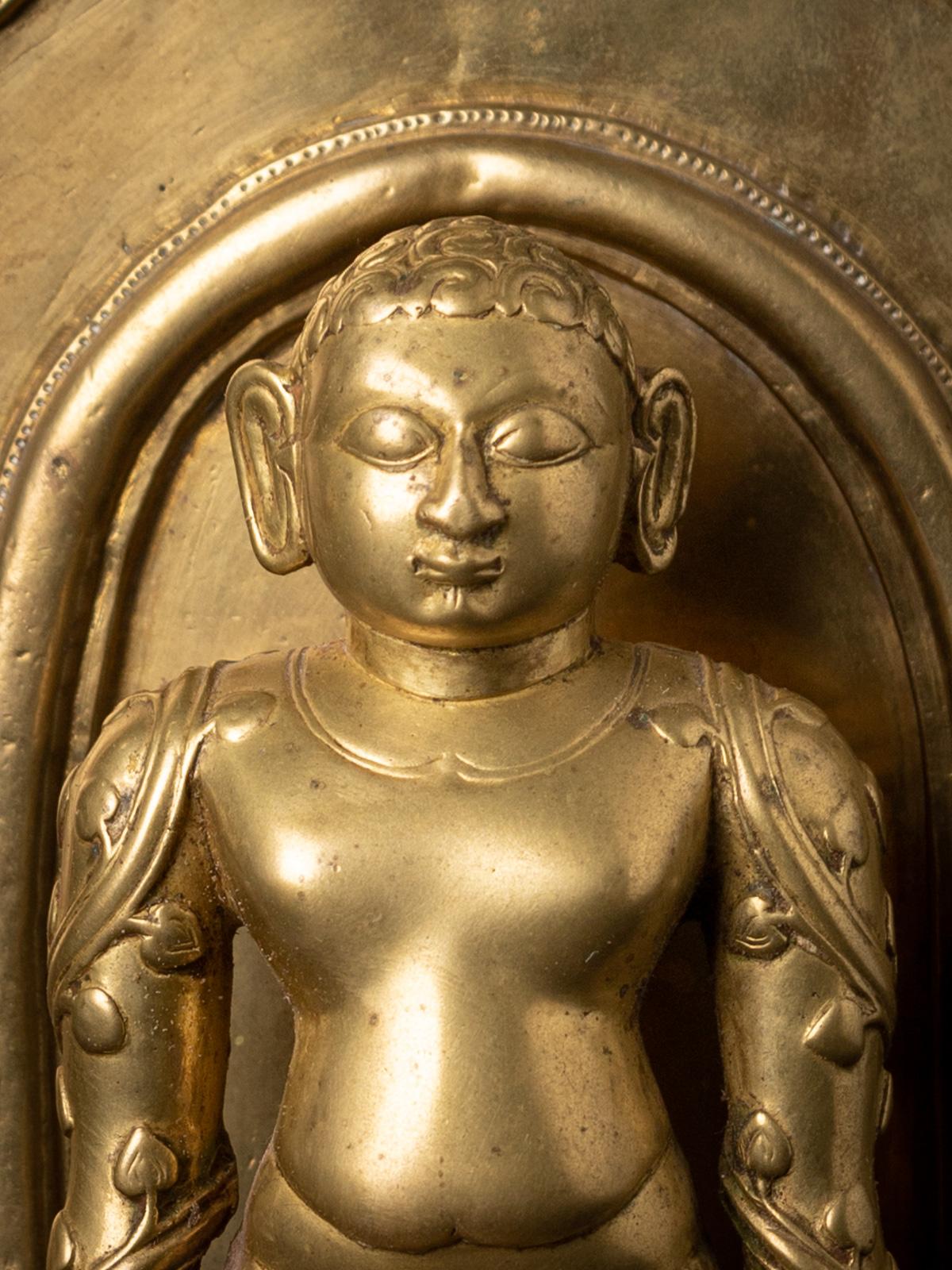 Cathédrale de Jain d'Inde du 16-17e siècle en laiton antique Bon état - En vente à DEVENTER, NL