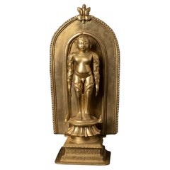 16-17° secolo Antico santuario Jain in ottone proveniente dall'India