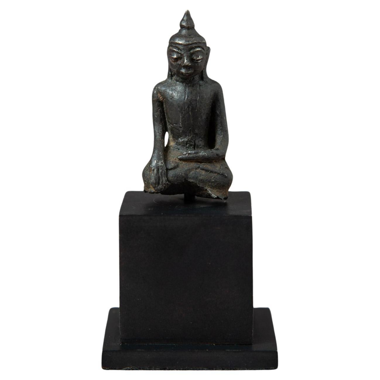 16-17th century Antique bronze Burmese Buddha statue - OriginalBuddhas